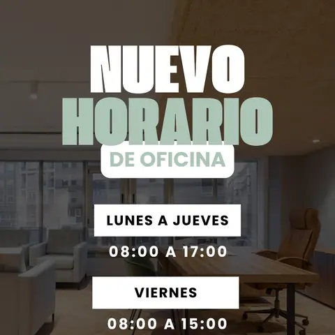 Publicación de Covelo Asociados en Instagram: Nuevo horario A partir de hoy, 1 de octubre, recuperamos nuestro horario habitual de invie